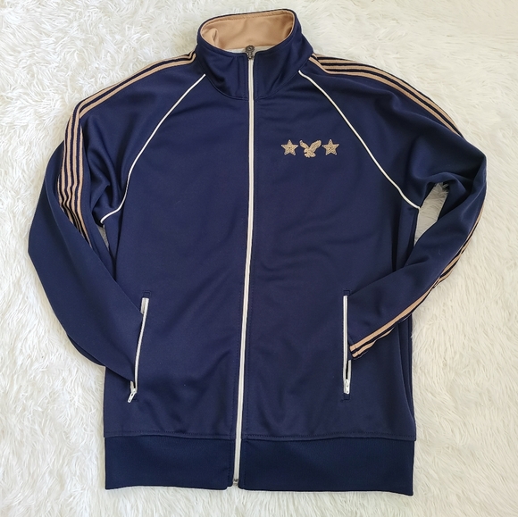 Men's American Eagle Varsity Vintage Style Zip Up Track Jacket SZ L